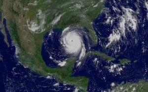 Hurricane Katrina in the gulf