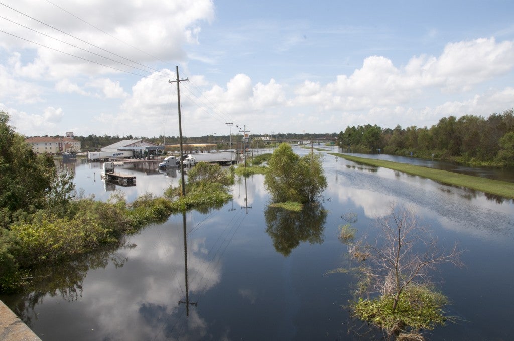 Flood waters in LaPlace, La. after Hurricane Isaac passed through the area. FEMA News Photo