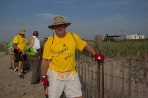 T Bradley Sand fence