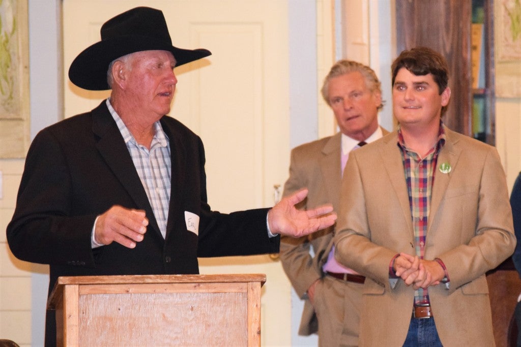 Earl Armstrong speaking at Wine for the Wetlands