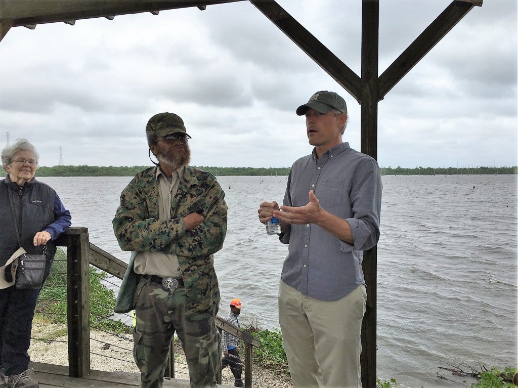 Aaron Viles, Rayne Caring For Creation Committee member and Gulf Restoration Network board member discusses the state of advocacy efforts to restore the Bayou and Louisiana's coastal wetlands with John Taylor, Lower Ninth Ward Center for Sustainable Engagement and Development.