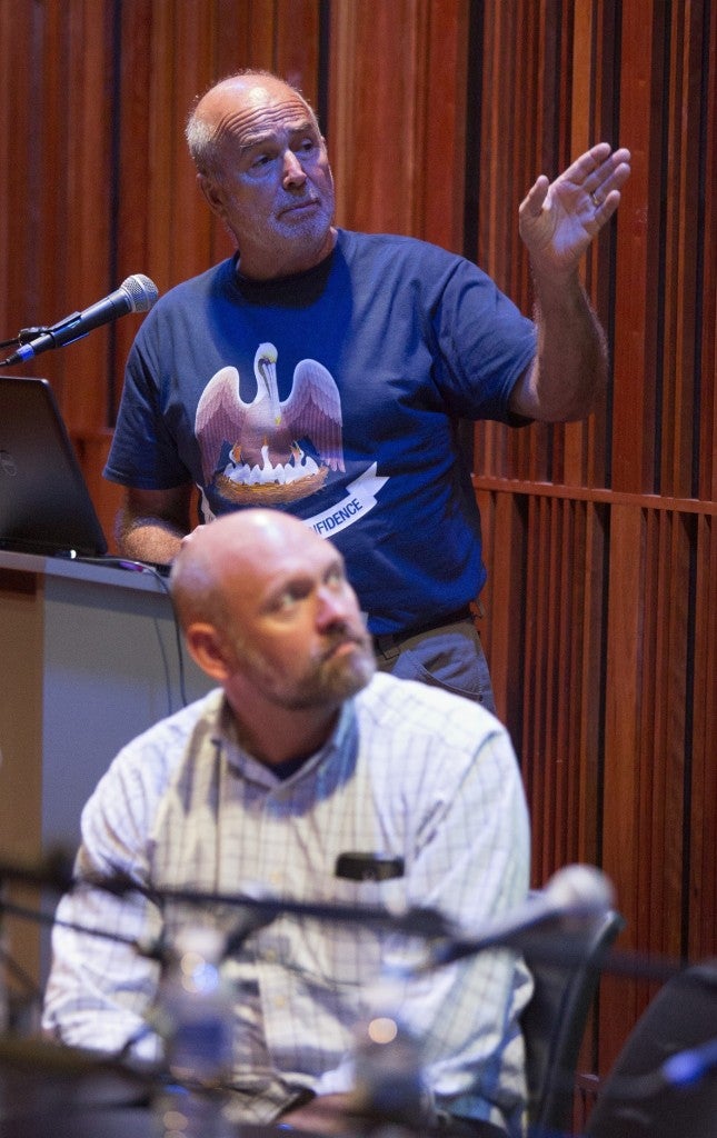 Rusty Gaude and Chef Chris Lusk (Photo courtesy of Mark Sindler)