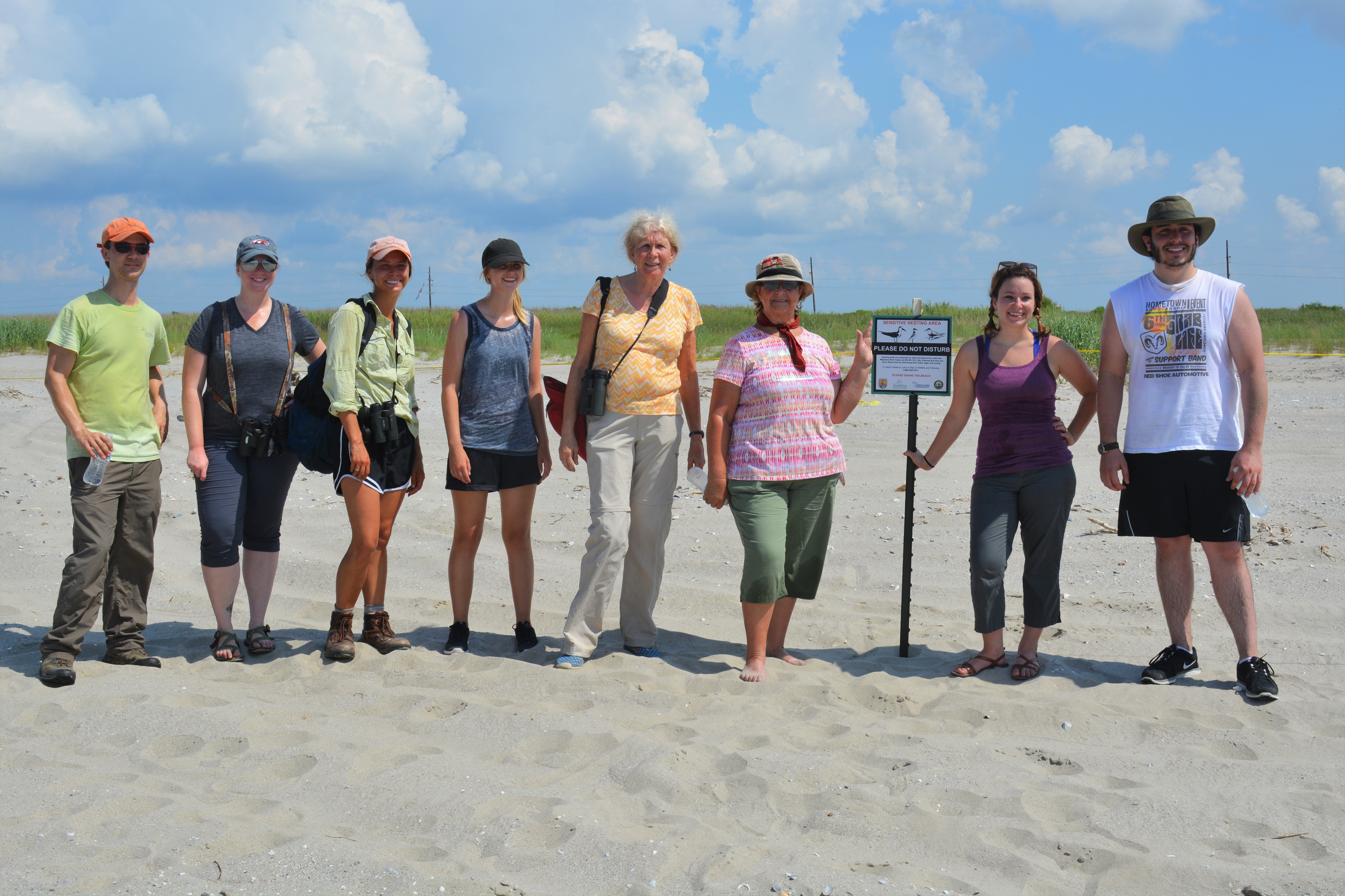 Audubon Louisiana staff and volunteers in Holly Beach