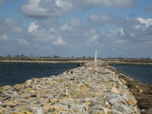 MRGO rock dam